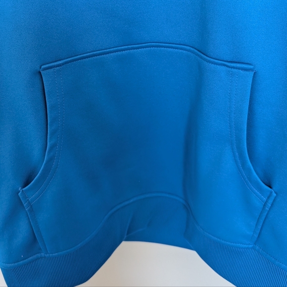 Burton Snowboard Company Dryride Hoodie Men's Medium Blue Pullover Spellout - Picture 3 of 13